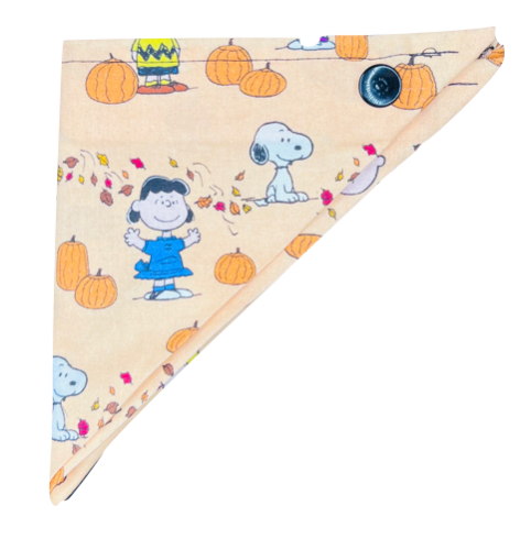 Adorable Snoopy & Friends Pumpkin Patch Bandanna