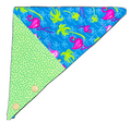 Fun Flamingo & Green Grass Puppy Bandana
