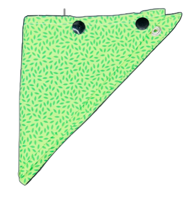 Green Leaf Print Puppy Bandanna