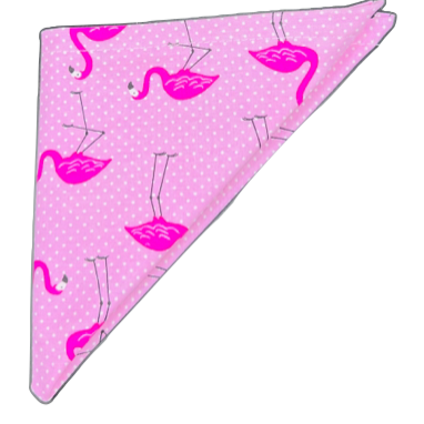 Pink Flamingo Puppy Bandanna