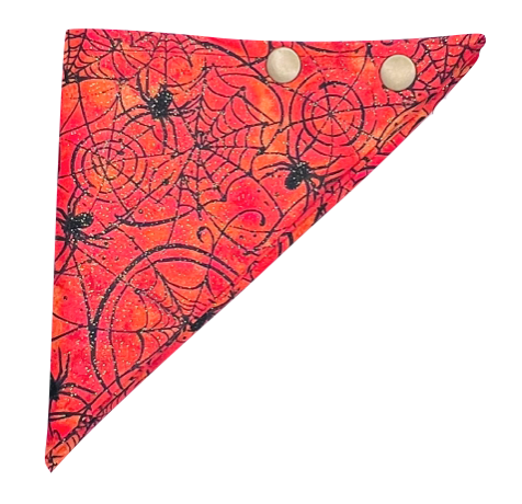 Spooktacular Spider-Themed Puppy Bandanna