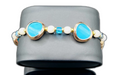 In Set Turquoise & Gold Bracelet