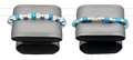 Handmade Beaded Bracelet Set: Aqua Dreams Collection