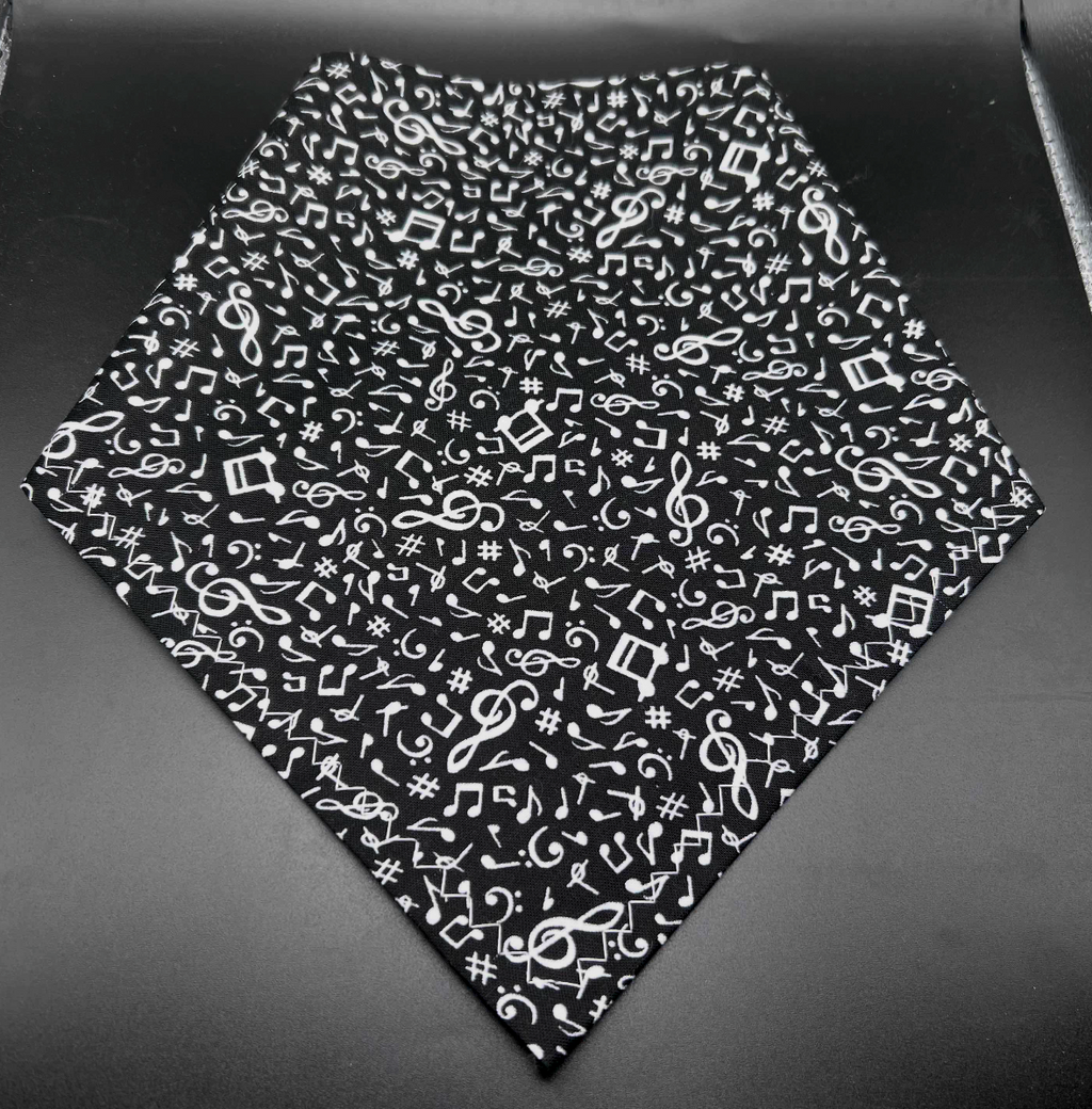 Trendy Music Note Puppy Bandana 🎶