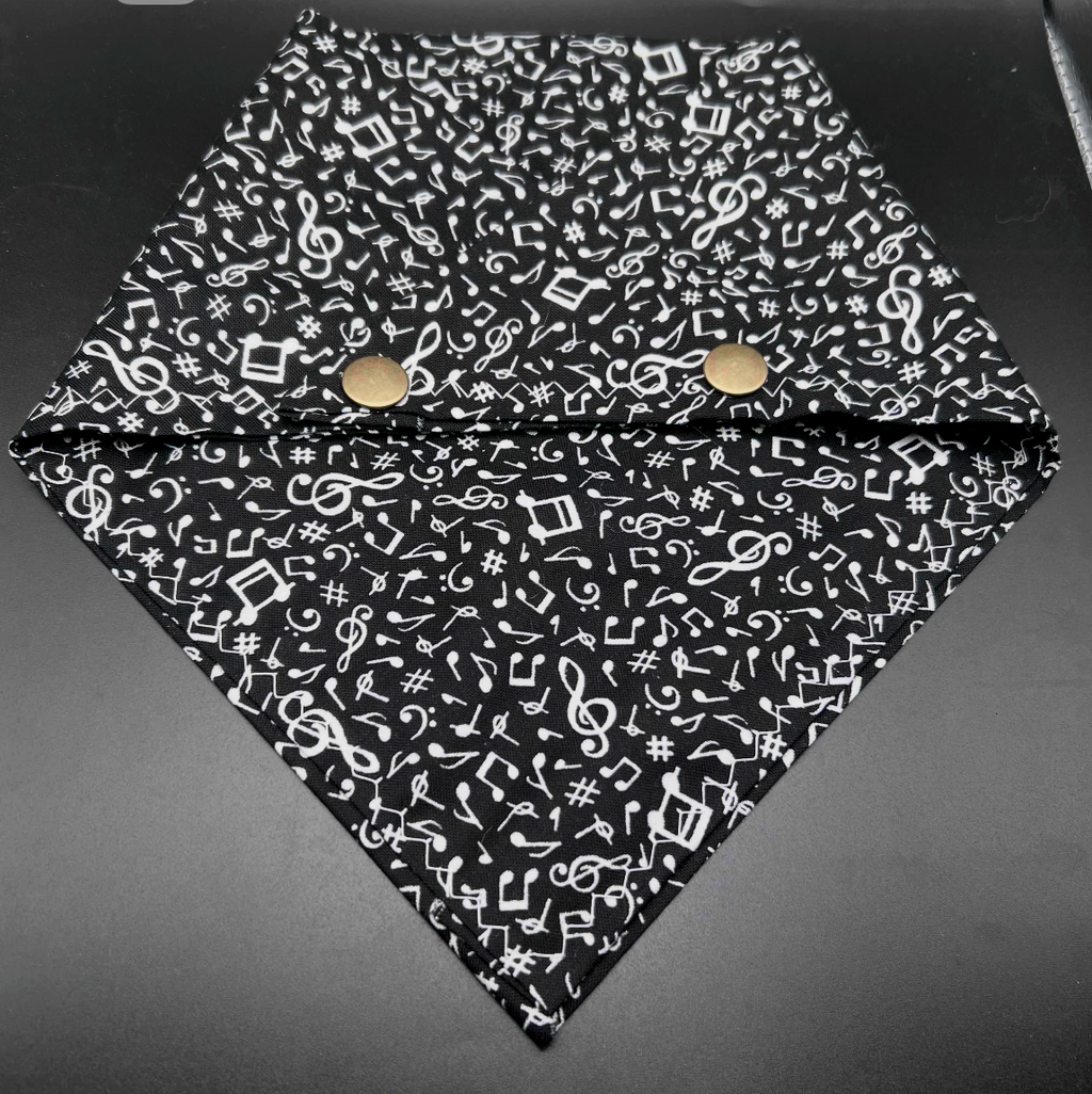 Trendy Music Note Puppy Bandana 🎶