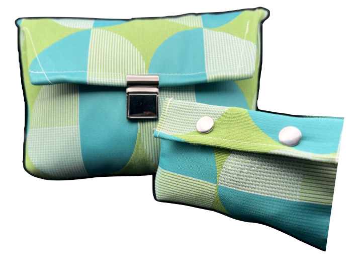 Sleek Foldover Clutch and a Perfectly Matched Change Purse