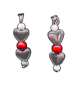 Handcrafted Heart & Bead Jewelry Set