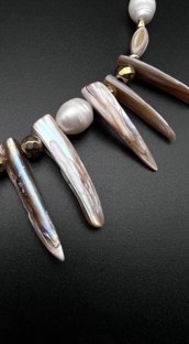 Handcrafted Pearl and Bone Necklace – A Timeless Statement of Elegance!