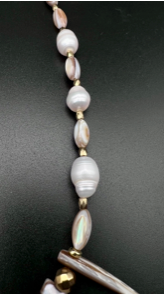 Handcrafted Pearl and Bone Necklace – A Timeless Statement of Elegance!